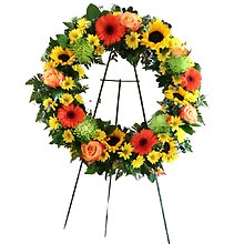 Sunflower Wreath Standing Spray