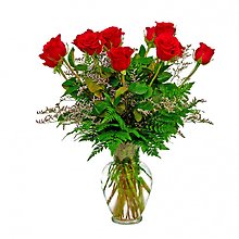 12 Long Stem Red Roses