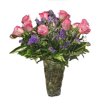 12 Long Stem Lavender Roses